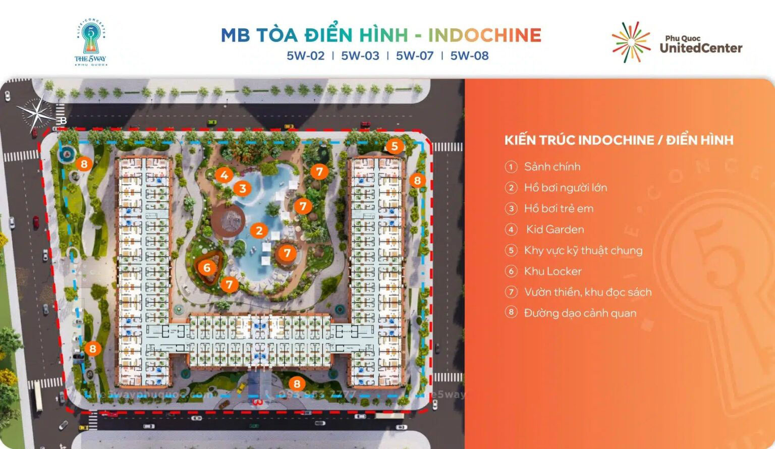 mặt bằng tổng thể the 5way